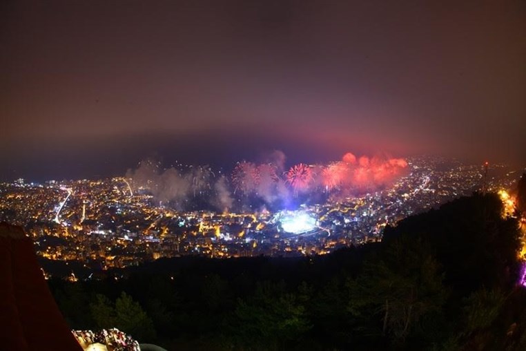 Jounieh Festival Fireworks from Bay Lodge